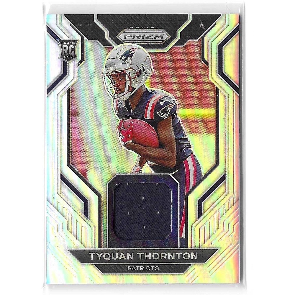 2022 Panini Prizm #RG-TT Tyquan Thornton Rookie Gear New England Patriots